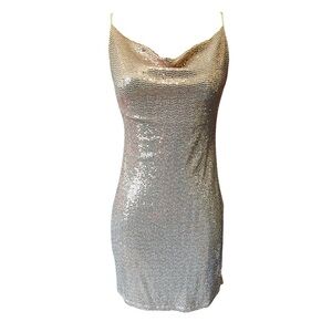 Audrey 3+1 Shimmering Pink Mini Dress Like New!